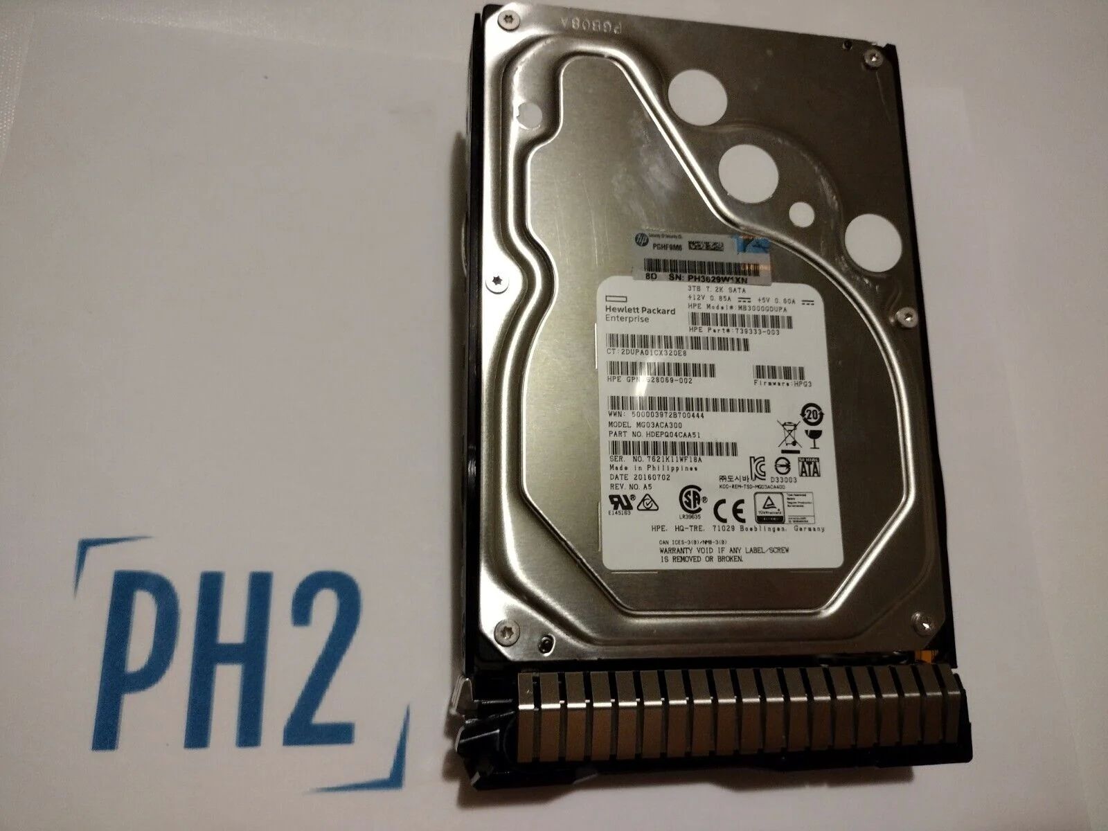Hewlett Packard Enterprise 3TB 6G LFF 3.5