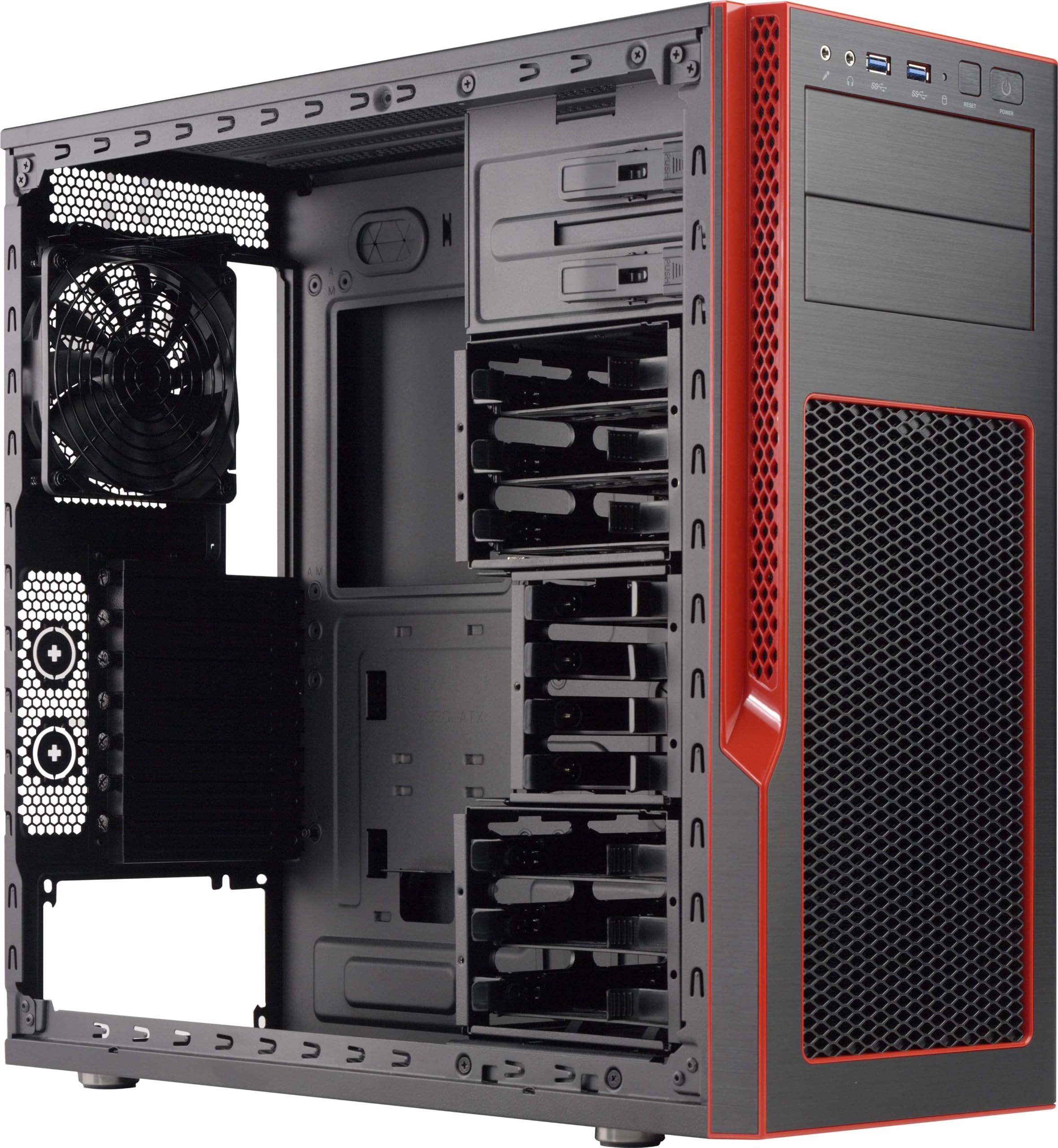 Supermicro SuperChassis GS50-000R Midi Tower Negru, Roşu_3