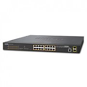 PLANET GS-4210-16P2S switch-uri Gestionate L2/L4 Gigabit Ethernet (10/100/1000) Power over Ethernet (PoE) Suport 1U Albastru_2