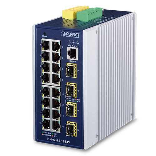 PLANET IGS-6325-16T4S switch-uri Gestionate L3 Gigabit Ethernet (10/100/1000) Albastru, Gri_1