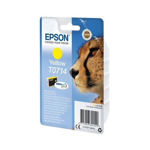 Epson Singlepack Yellow T0714 DURABrite Ultra Ink_1