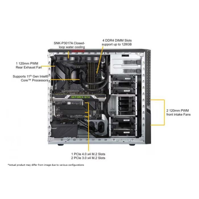 Supermicro SYS-530AD-I [NR][DESKTOP ONLY] SuperWorkstation(C9Z590-CG,CSE-GS5A-754K)_2