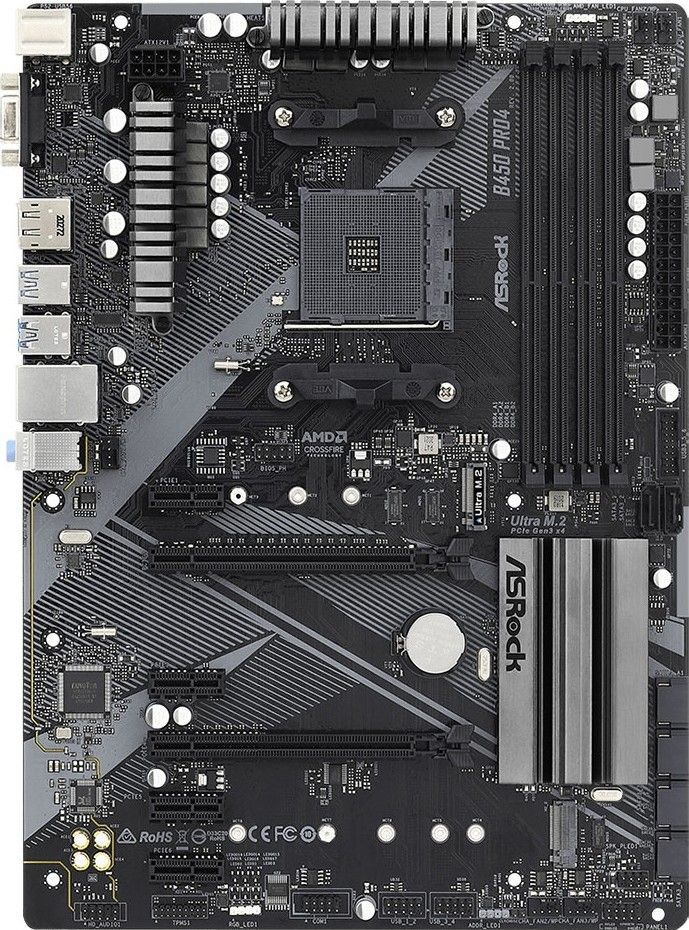 Asrock B450 Pro4 R2.0 AMD B450 Mufă AM4 ATX_2