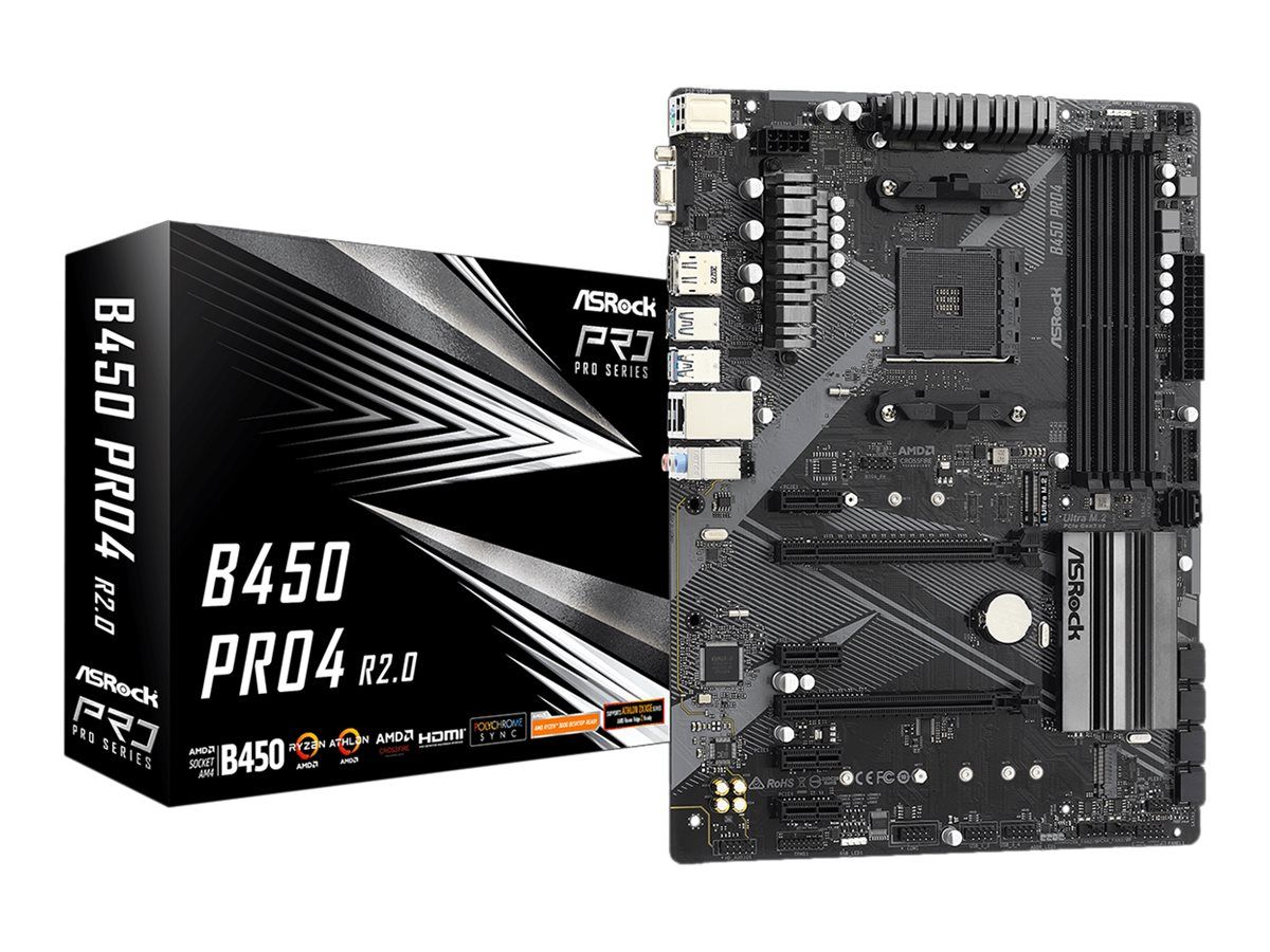 Asrock B450 Pro4 R2.0 AMD B450 Mufă AM4 ATX_3