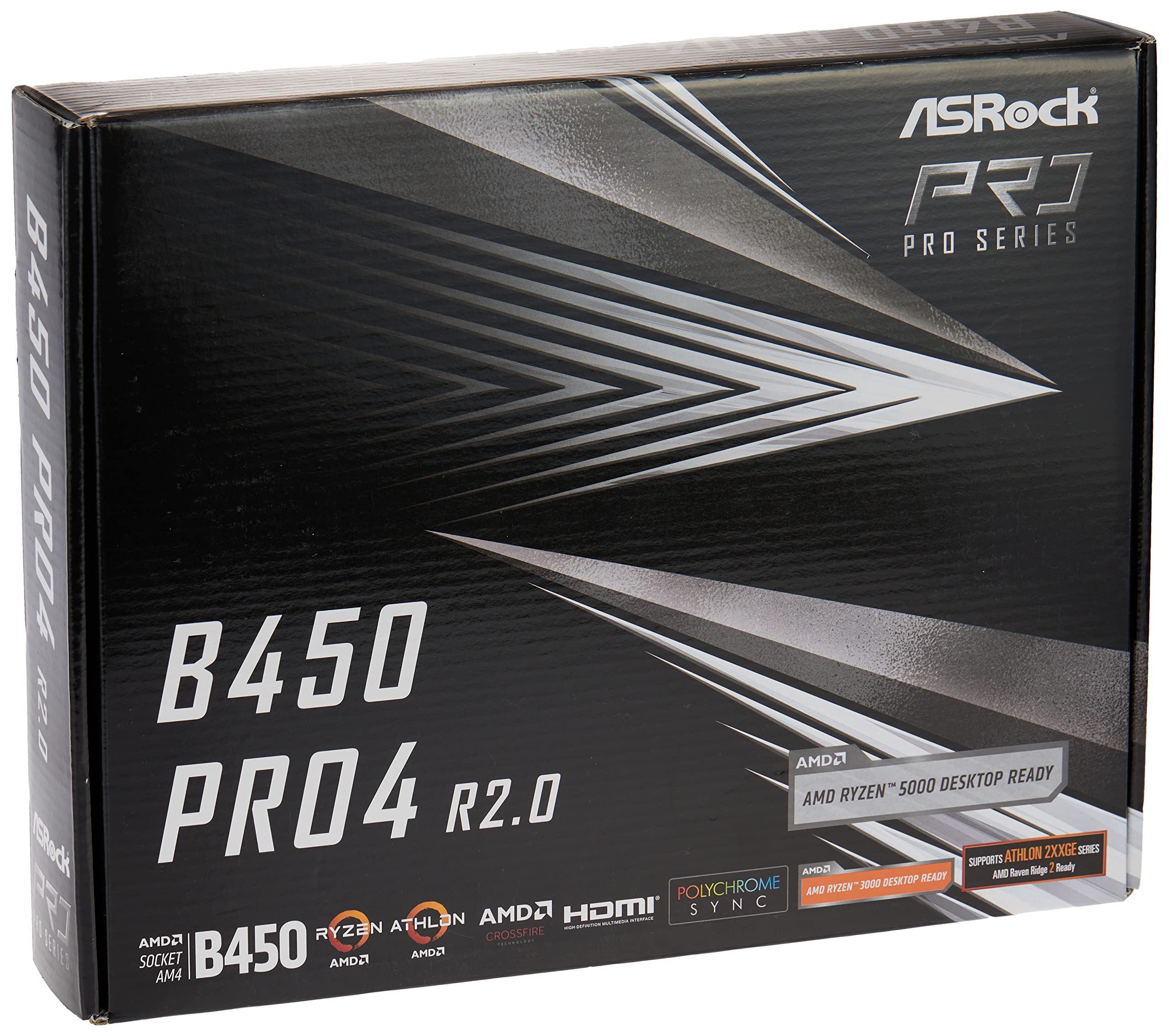 Asrock B450 Pro4 R2.0 AMD B450 Mufă AM4 ATX_4