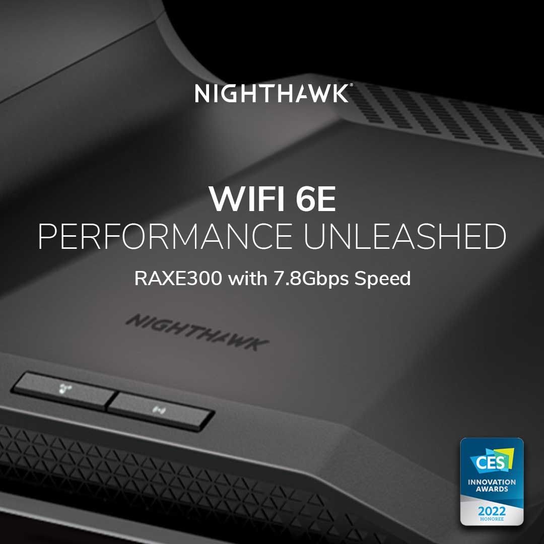 NETGEAR Nighthawk RAXE300 router wireless Gigabit Ethernet Tri-band (2.4 GHz / 5 GHz / 5 GHz) Negru_2