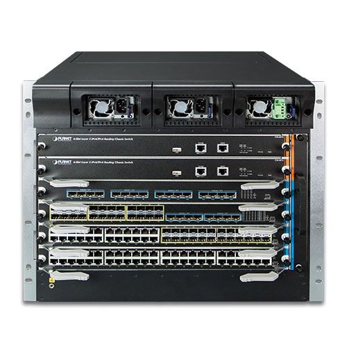 PLANET 6-Slot Layer 3 IPv6/IPv4 carcase pentru echipamente de rețea 9U Negru_1