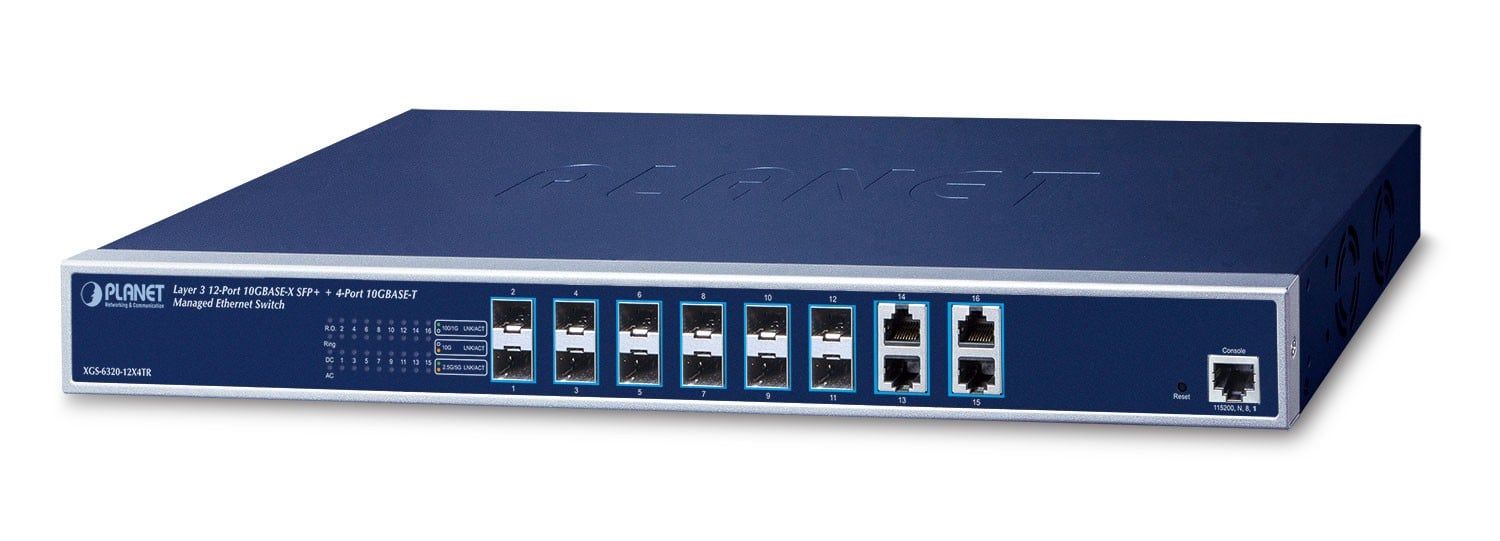 PLANET XGS-6320-12X4TR switch-uri Gestionate L3 10G Ethernet (100/1000/10000) 1U Albastru_1