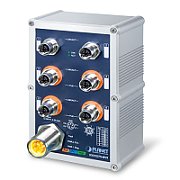 PLANET IP67-rated Industrial L2+ Gestionate L2+ Fără Power over Ethernet (PoE) Suport Albastru, Gri_1