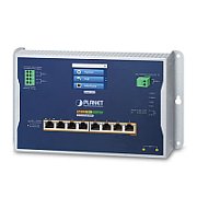 PLANET IP30, IPv6/IPv4, L2+ 8-Port Gestionate L2/L2+ Power over Ethernet (PoE) Suport Negru, Gri_1