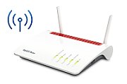 FRITZ!Box Box 6890 LTE router wireless Gigabit Ethernet Bandă dublă (2.4 GHz/ 5 GHz) 4G Roşu, Alb_1