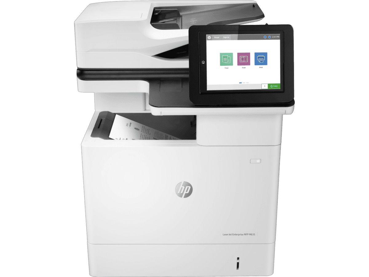 HP LaserJet Enterprise MFP M635h, Imprimare, copiere, scanare, fax opţional, Scanare către e-mail; imprimare faţă-verso; alimentator ADF de 150 de coli; eficien_1