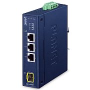 Planet IECJ-410FT Industrial 3-Port RJ45 + 1-Port SFP EtherCAT Junction Slave (-40~75 degrees C, dual 9~48V DC, 1 x 100TX RJ45 IN, 2 x 100TX RJ45 OUT, 1 x 100FX_1
