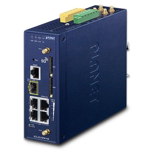 Planet ICG-2515FW-NR Industrial 5G NR Cellular Wireless Gateway with 1-Port 1000X SFP_1