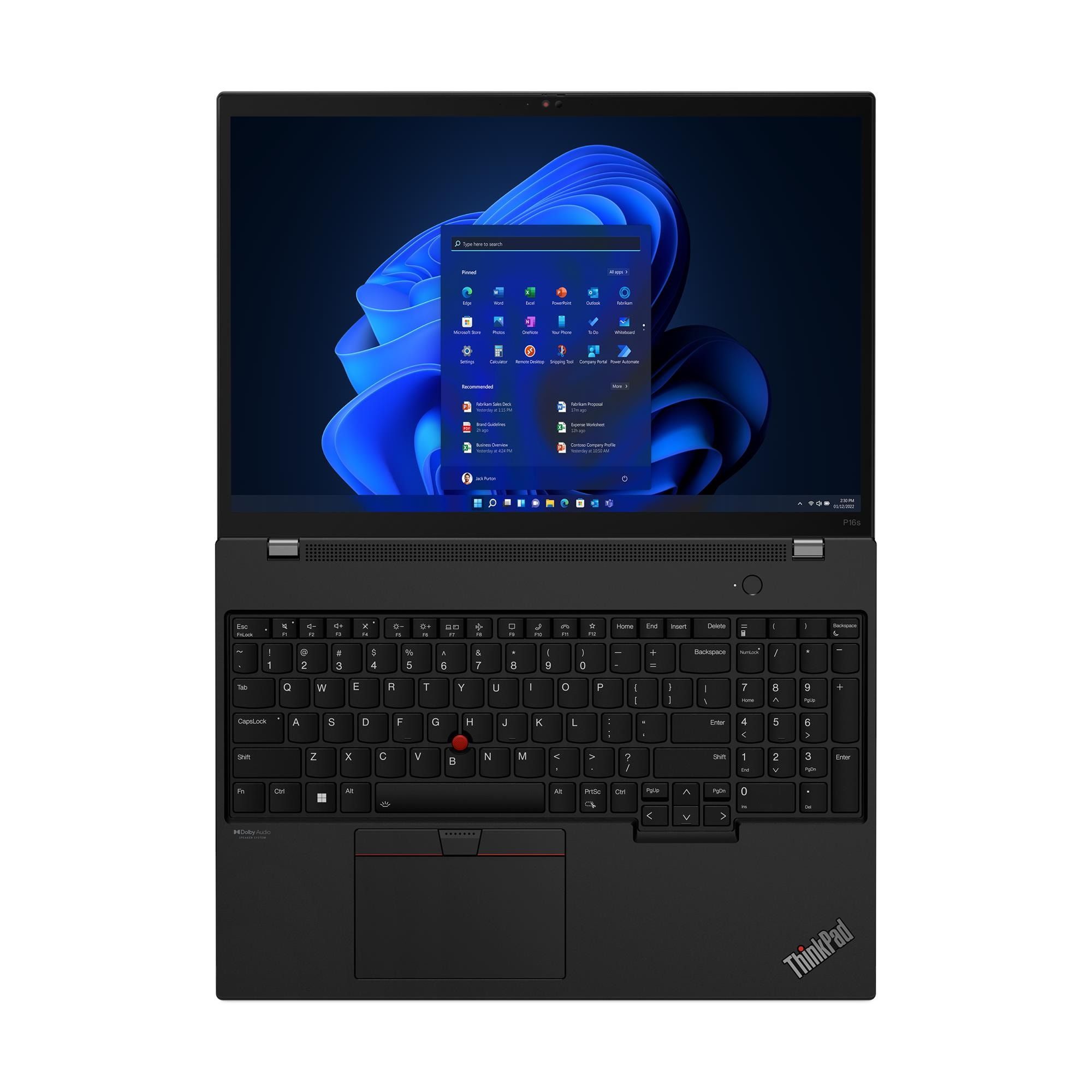 Lenovo ThinkPad P16s Gen2 AMD 16'' WUXGA 300N AMD Ryzen 7 Pro 7840U 16GB RAM 512GB SSD FPR SCR Keyboard backlit German W11P 3YC_2