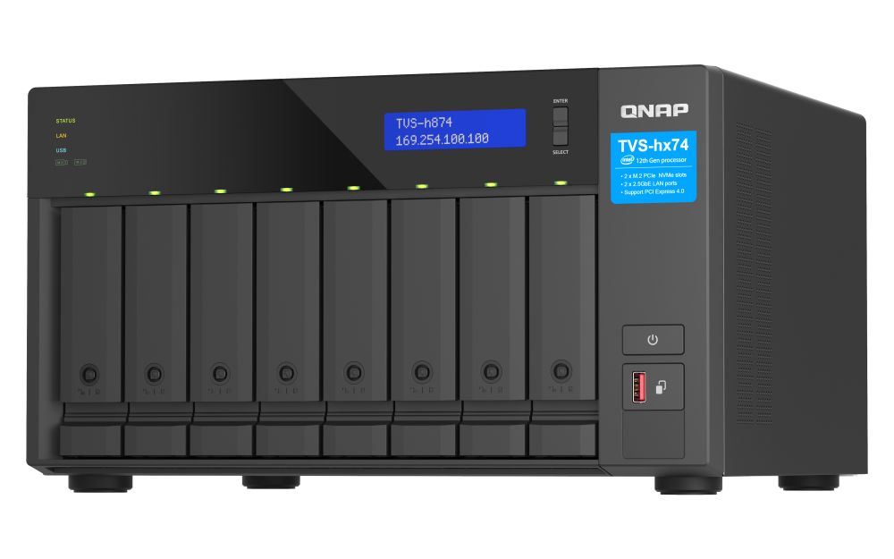 QNAP TVS-h874 NAS Tower Intel® Core™ i7 32 Giga Bites DDR4 0 TB QuTS hero Negru_1
