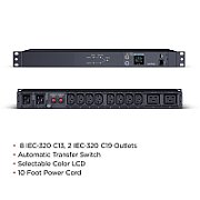 CyberPower PDU24005 unități de distribuție a energiei electrice (PDU) 10 ieșire(i) AC 1U Negru_1