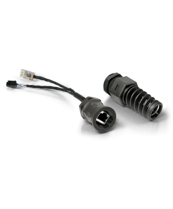 QuWireless QRJ45-PL cabluri de rețea Negru 0,38 m_1