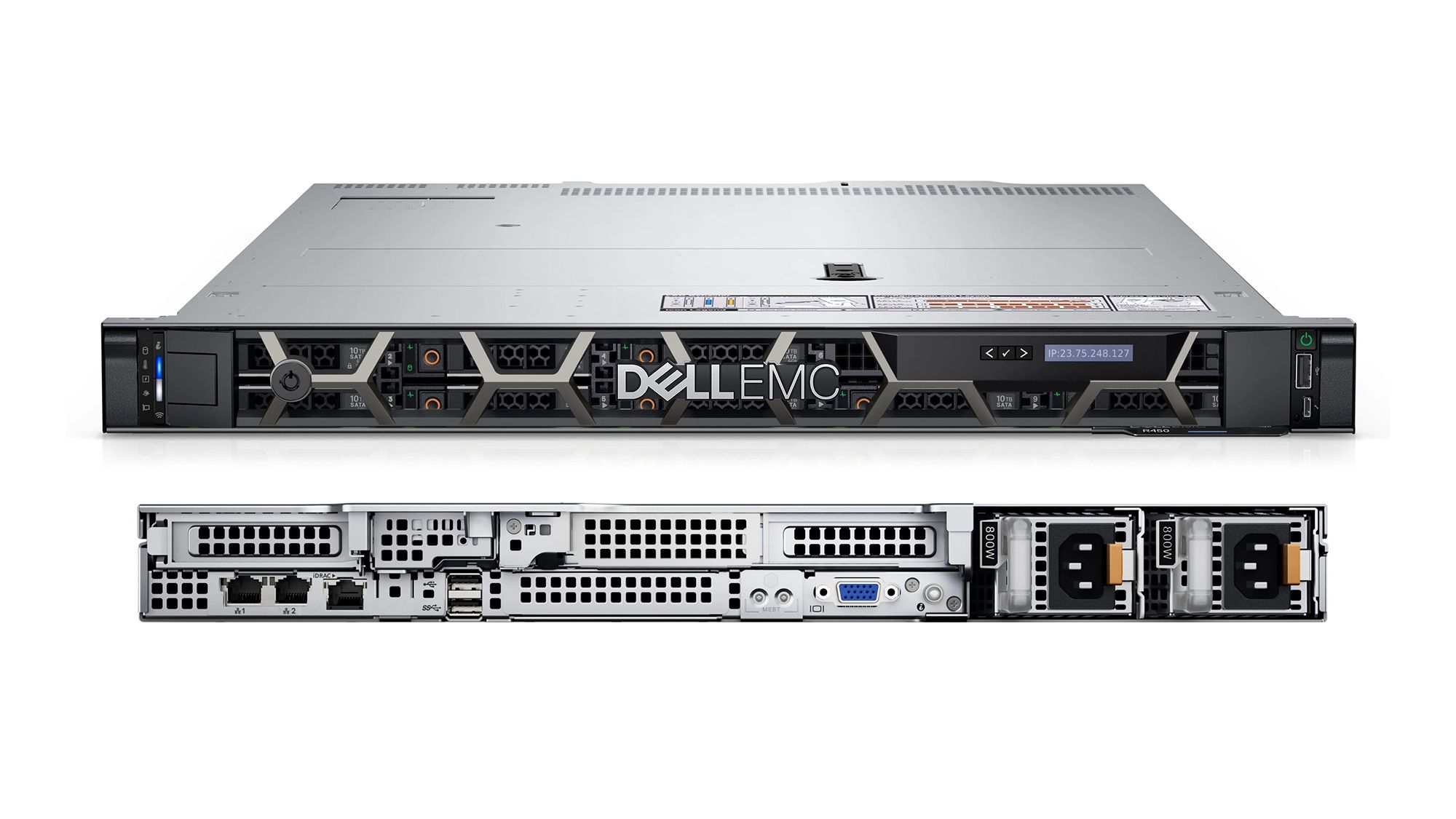 DELL PowerEdge R450 servere 480 Giga Bites Cabinet metalic (1U) Intel® Xeon® Silver 4310 2,1 GHz 16 Giga Bites DDR4-SDRAM 1100 W_6