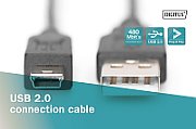 Digitus AK-300130-018-S cabluri USB USB 2.0 1,8 m USB A Mini-USB B Negru_2