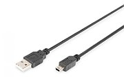 Digitus DB-300130-010-S cabluri USB USB 2.0 1 m USB A Mini-USB B Negru_1