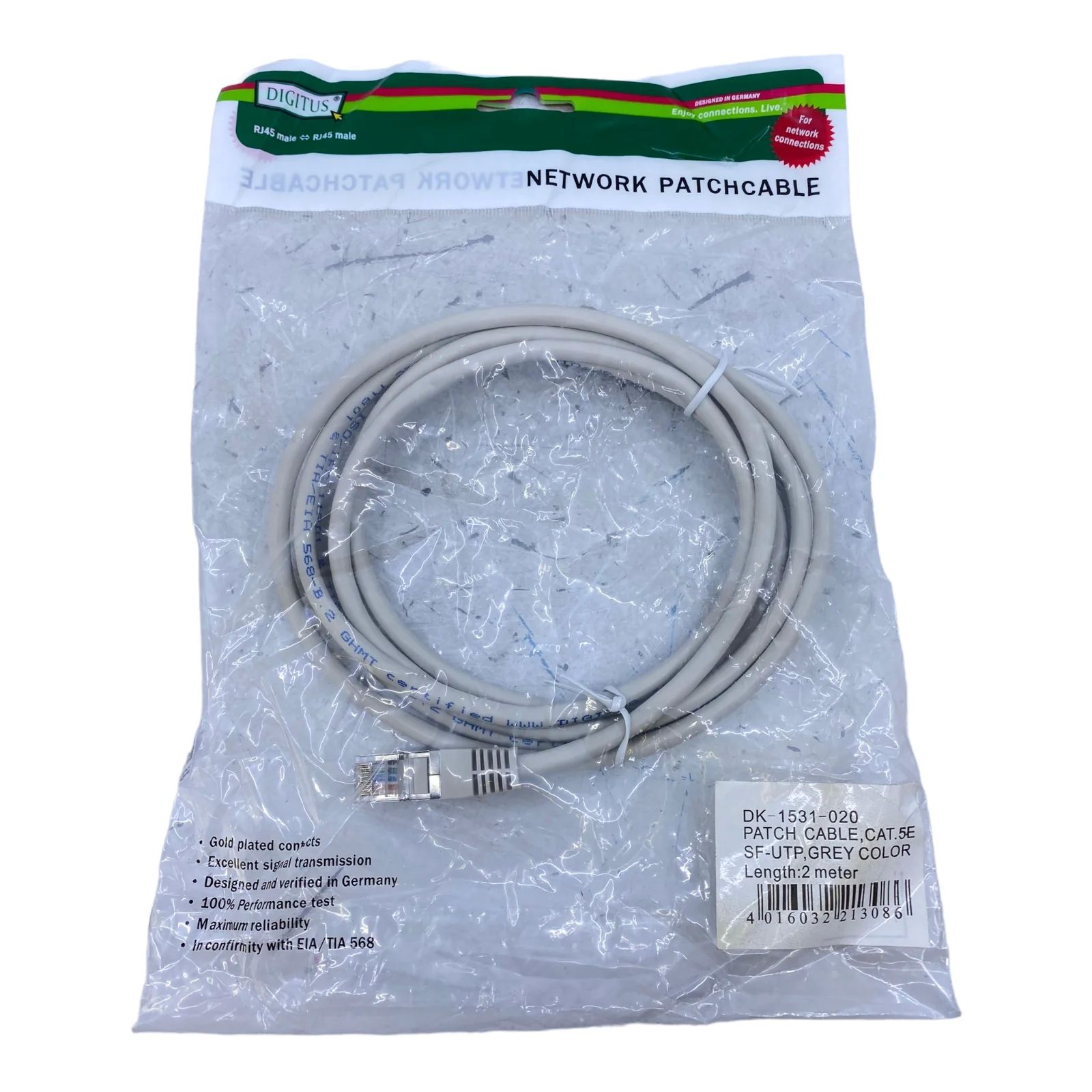 Digitus DK-1531-100 cabluri de rețea Gri 10 m Cat5e SF/UTP (S-FTP)_1