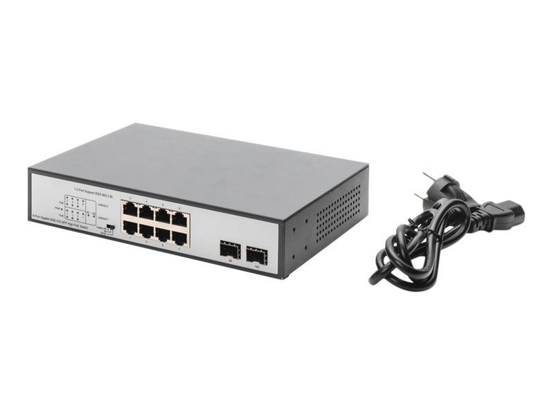 Digitus DN-95140 switch-uri Fara management Gigabit Ethernet (10/100/1000) Power over Ethernet (PoE) Suport Negru, Argint_2