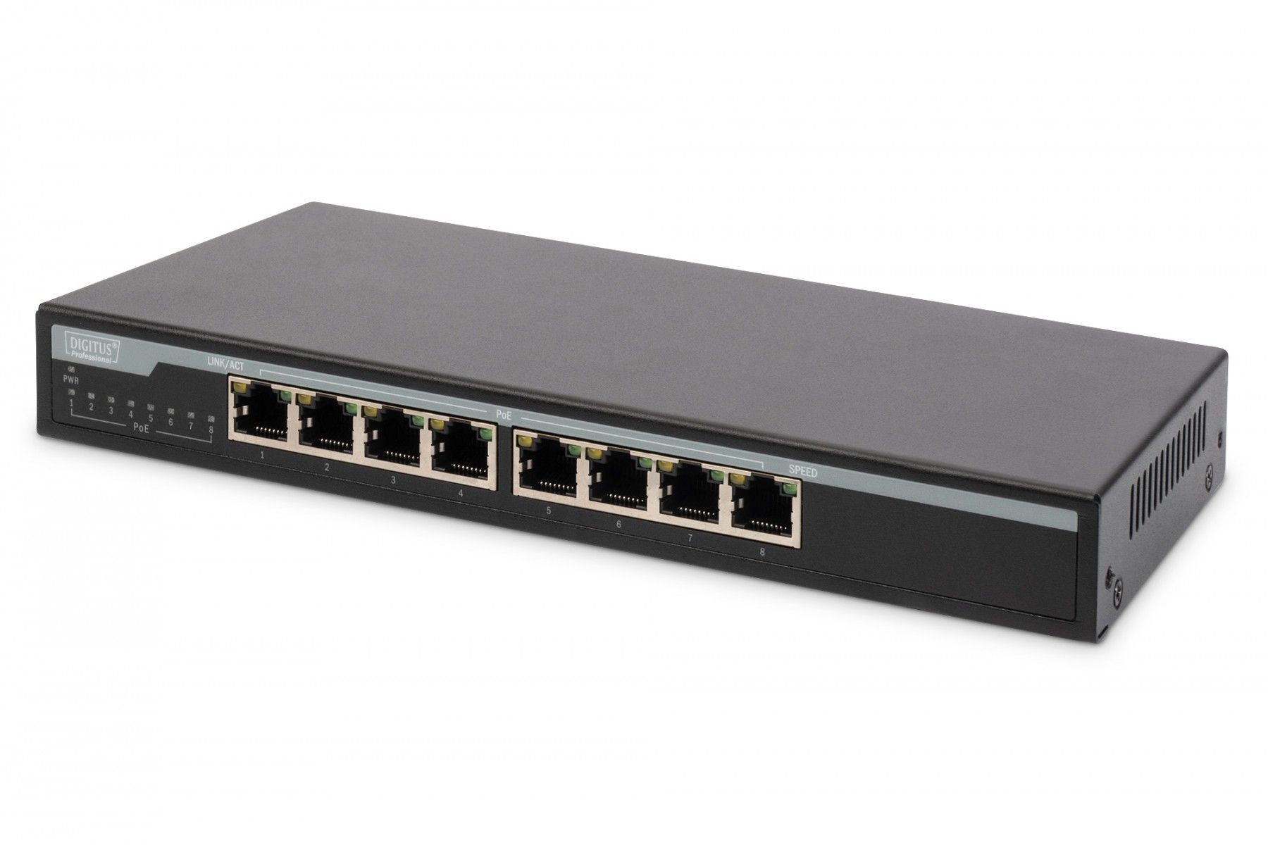 Digitus DN-95340 switch-uri Fara management Gigabit Ethernet (10/100/1000) Power over Ethernet (PoE) Suport Negru_1