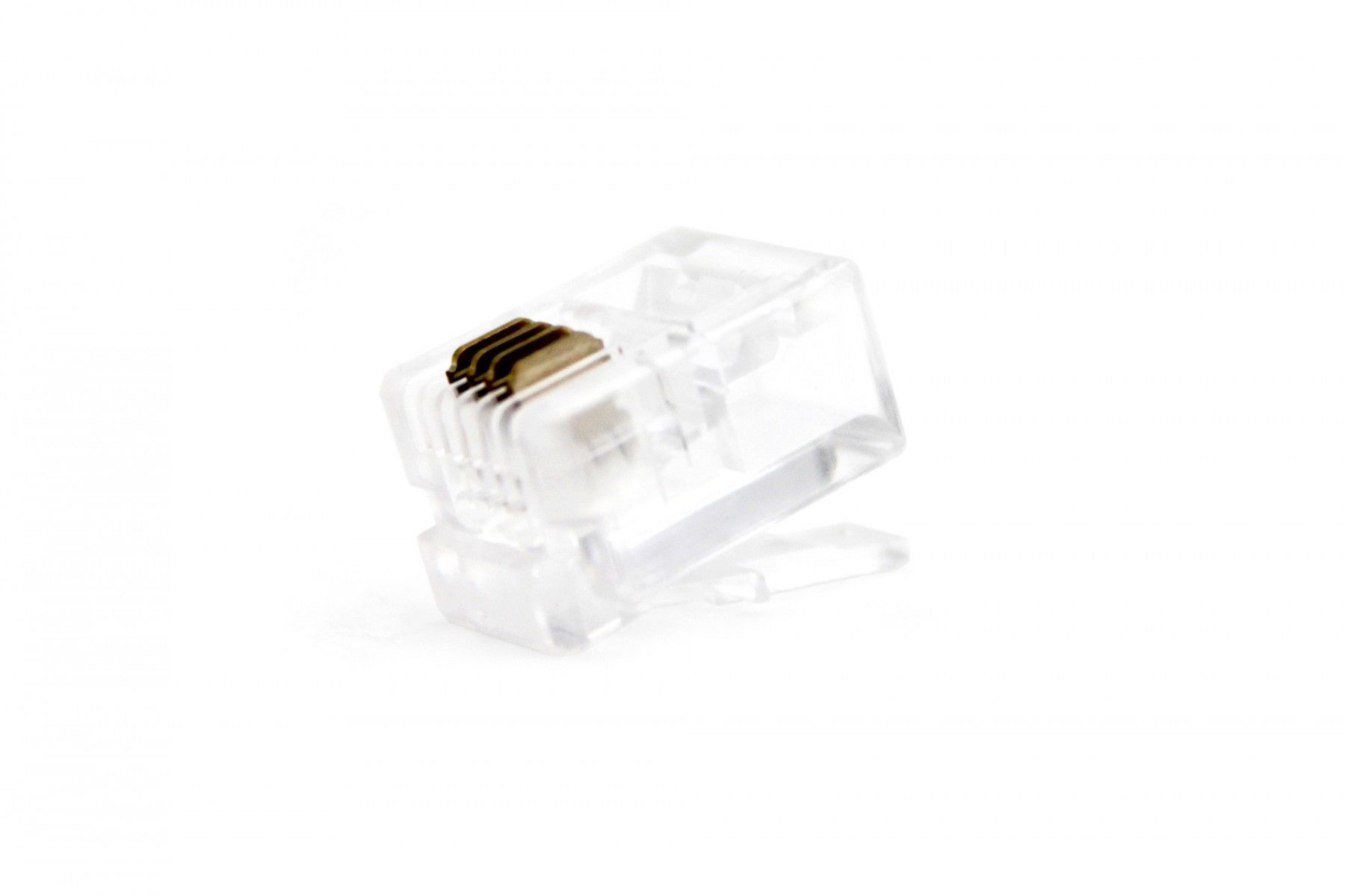 RJ12 Modular plug (6P6C), unshielded, stranded cable, 100 pieces_1