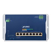 PLANET IP30 Industrial L3 4-Port 2.5G 802.3bt PoE+ - 4-Port Gestionate 2.5G Ethernet (100/1000/2500) Power over Ethernet (PoE) Suport Aluminiu, Albastru_1