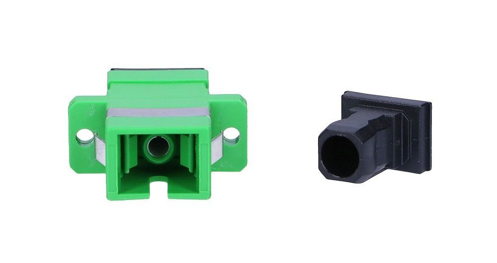 Extralink ADAPTER SC/APC SM SIMPLEX GREEN - Adapter adaptoare pentru fibre optice SC/APC 1 buc. Verde_2