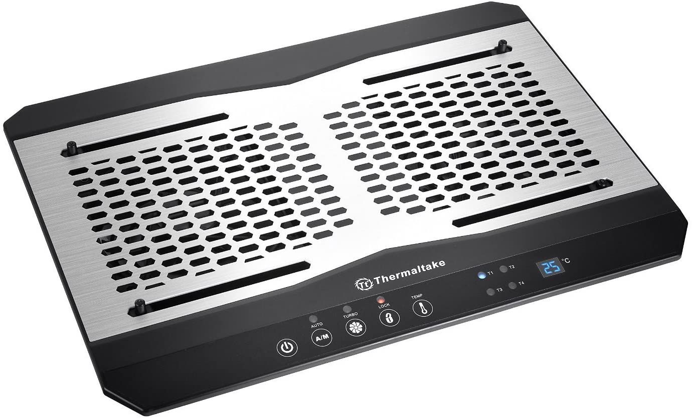 Thermaltake CL-N002-PL12BL-A notebook cooling pad 1300 RPM Aluminium,Black_1