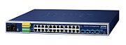 PLANET IP30 19 Rack Mountable Industrial L2/L4 24-Port 10/100/1000T + 4-Port 10G SFP+ Managed Switch Gestionate L2/L4 Gigabit Ethernet (10/100/1000) 1U Albastru_1