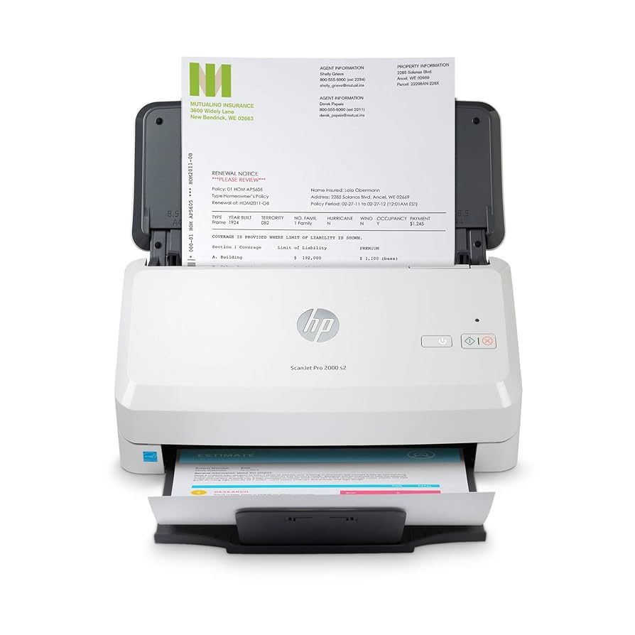 HP ScanJet Pro 2000 s2 Sheet-fed scaner 600 x 600 DPI A4 Negru, Alb_2