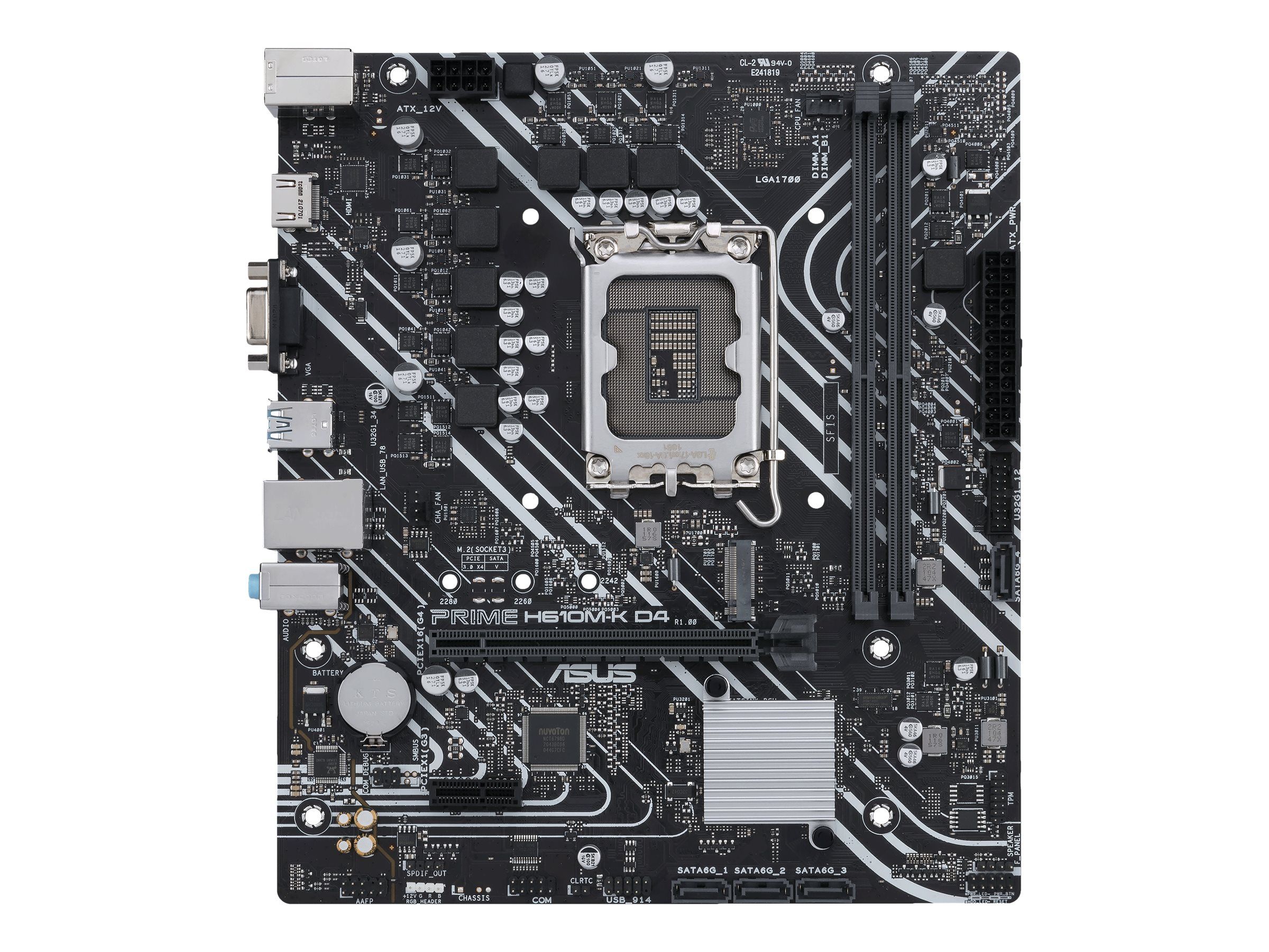 ASUS PRIME H610M-K D4 ARGB Intel H610 LGA 1700 micro-ATX_2