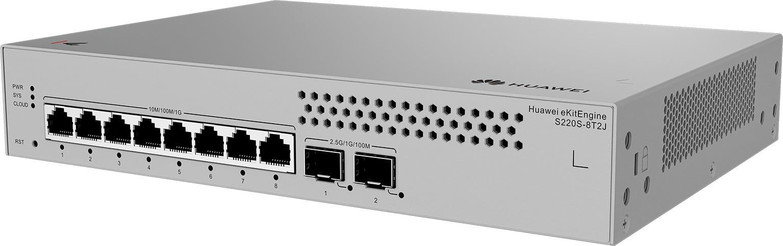 HUAWEI eKit S220S Series S220S-8T2J Gestionate L2 Gigabit Ethernet (10/100/1000) 1U Gri_1