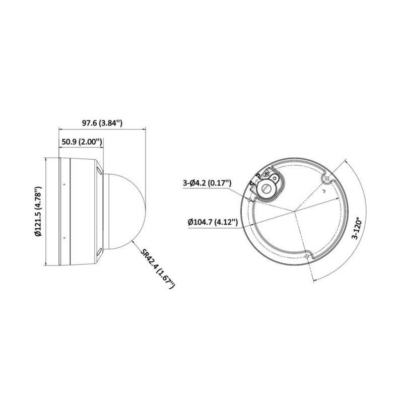 Hikvision DS-2CD2163G2-LIS2U(4mm) 6 MP cameră de rețea dome fixă cu Acusense și iluminare hibridă inteligentă_3