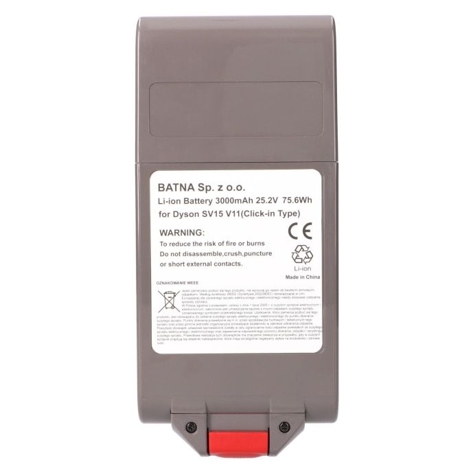 Extralink, V11, BATERIE DYSON, TIP CLICK 25.2V 3000MAH_1