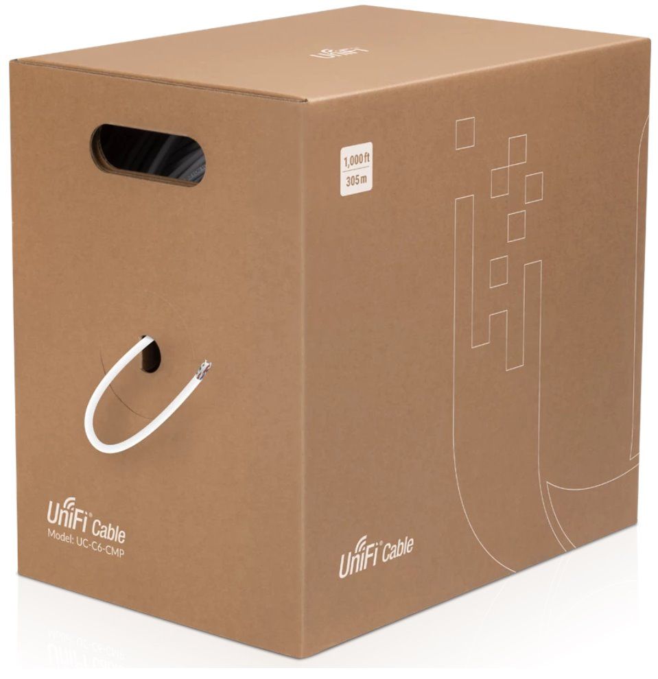 Ubiquiti UACC-Cable-C6A-CMP cabluri de rețea Alb 305 m Cat6a U/UTP (UTP)_2