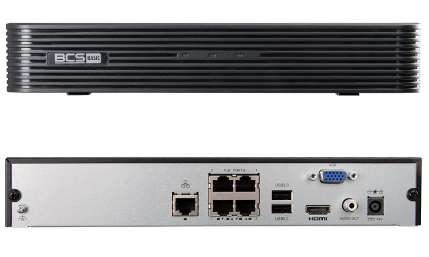 BCS BCS-B-NVR0401-4P(2.0) Recorder IP cu 4 canale cu PoE, 8MP, HDMI 4K_2