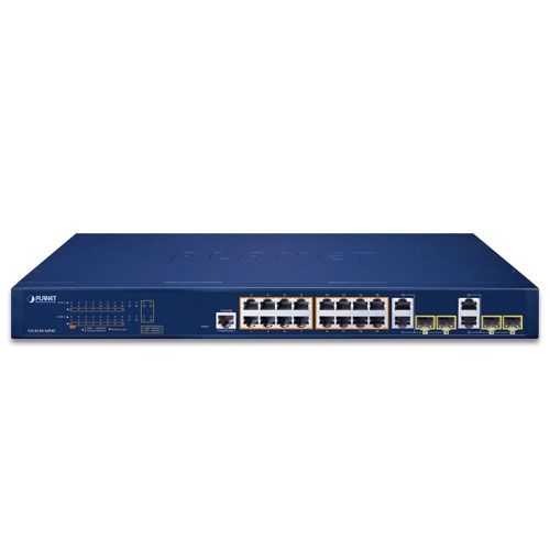 PLANET GS-4210-16P4C switch-uri Gestionate L2/L4 Gigabit Ethernet (10/100/1000) Power over Ethernet (PoE) Suport 1U Albastru_2