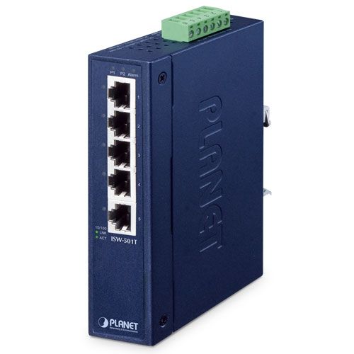 PLANET ISW-501T switch-uri Fara management L2 Fast Ethernet (10/100) Albastru_1