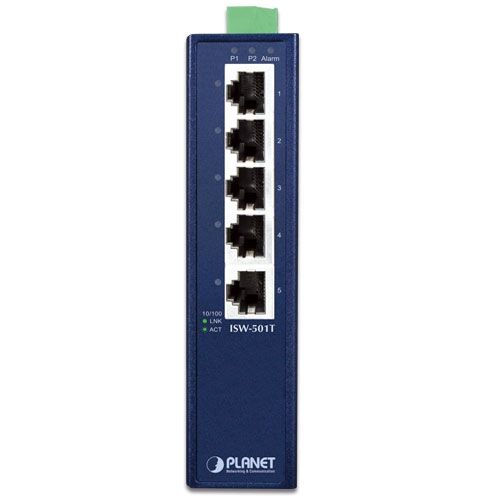 PLANET ISW-501T switch-uri Fara management L2 Fast Ethernet (10/100) Albastru_3