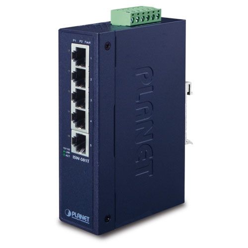 PLANET ISW-501T switch-uri Fara management L2 Fast Ethernet (10/100) Albastru_5