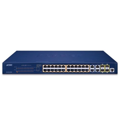 PLANET GS-4210-24P4C switch-uri Gestionate L2/L4 Gigabit Ethernet (10/100/1000) Power over Ethernet (PoE) Suport 1U Albastru_3