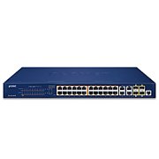 PLANET GS-4210-24P4C switch-uri Gestionate L2/L4 Gigabit Ethernet (10/100/1000) Power over Ethernet (PoE) Suport 1U Albastru_3