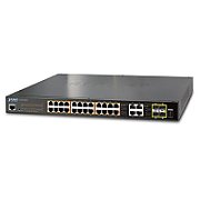 PLANET GS-4210-24P4C switch-uri Gestionate L2/L4 Gigabit Ethernet (10/100/1000) Power over Ethernet (PoE) Suport 1U Albastru_4