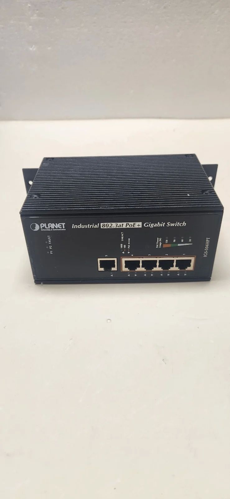 PLANET IGS-504HPT switch-uri Fara management L2 Gigabit Ethernet (10/100/1000) Power over Ethernet (PoE) Suport Albastru_4