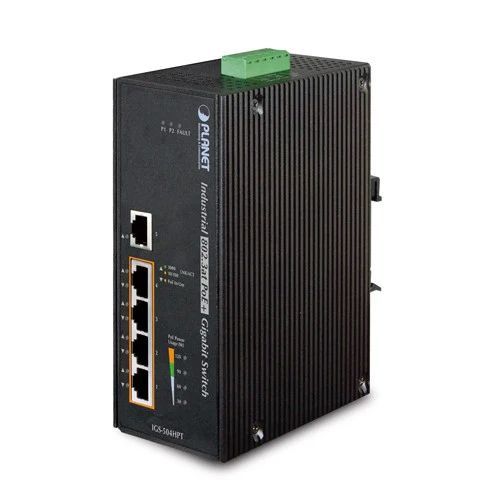 PLANET IGS-504HPT switch-uri Fara management L2 Gigabit Ethernet (10/100/1000) Power over Ethernet (PoE) Suport Albastru_5