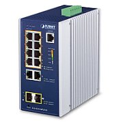 PLANET IGS-4215-8P2T2S switch-uri Gestionate L2/L4 Gigabit Ethernet (10/100/1000) Power over Ethernet (PoE) Suport Albastru, Argint_1
